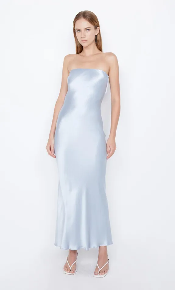 Bec Bridge MOON DANCE STRAPLESS DRESS 8211 DUSTY BLUE Women Bridesmaid Dresses Bec Bridge MOON DANCE STRAPLESS DRESS 8211 DUSTY BLUE Women Bridesmaid Dresses