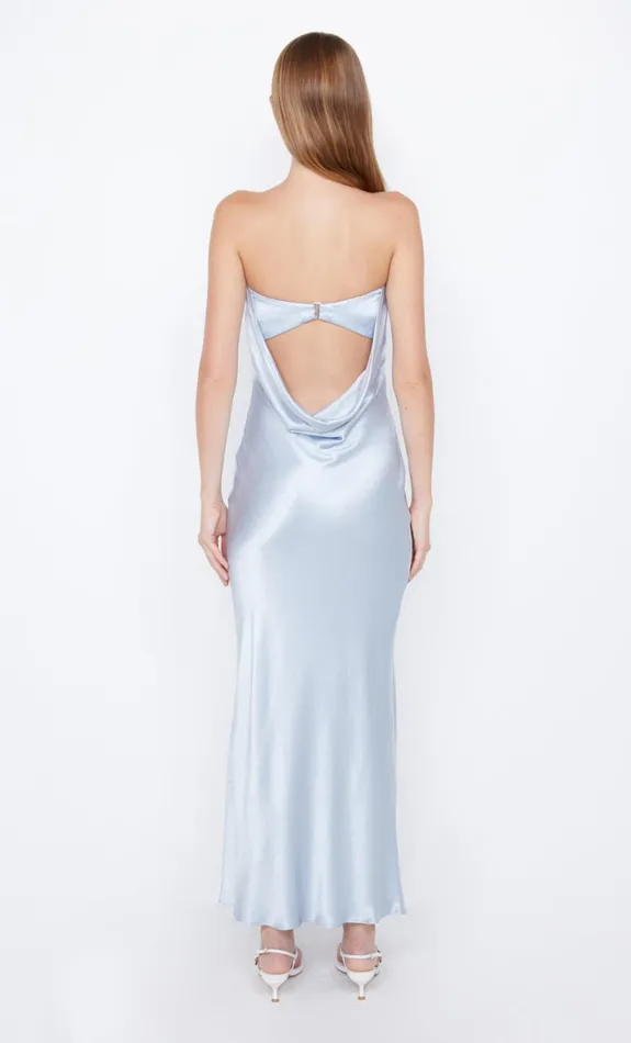 Bec Bridge MOON DANCE STRAPLESS DRESS 8211 DUSTY BLUE Women Bridesmaid Dresses
