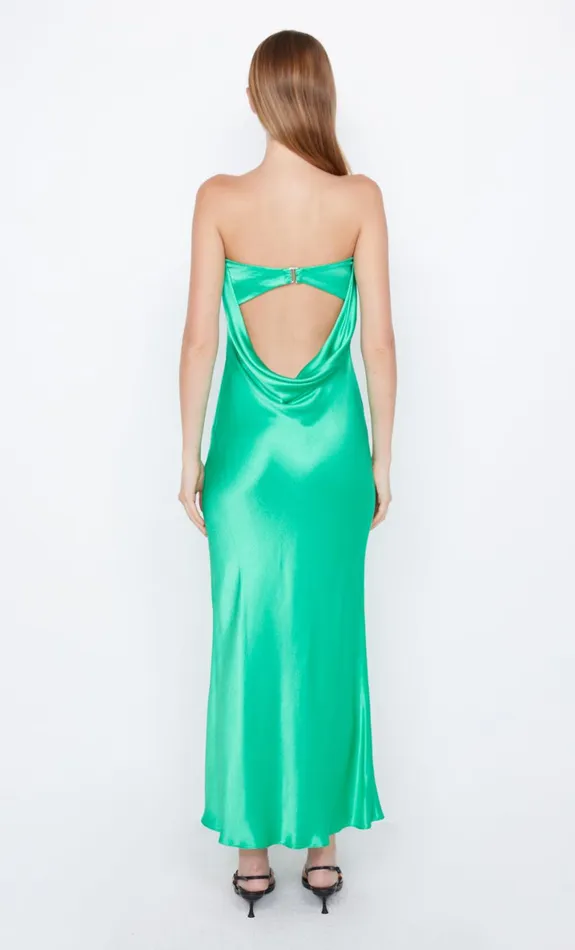 Bec Bridge MOON DANCE STRAPLESS DRESS 8211 EMERALD Women Maxi Dresses