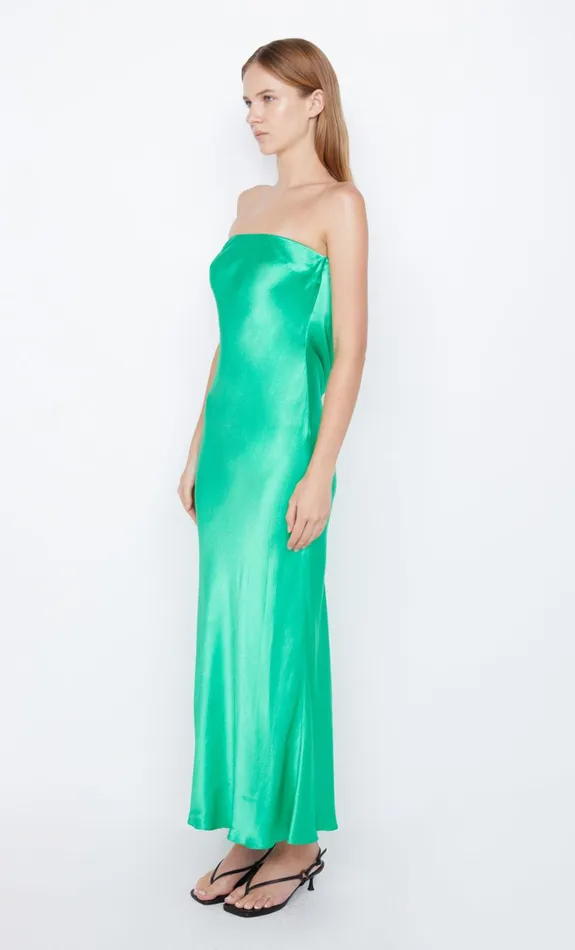 Bec Bridge MOON DANCE STRAPLESS DRESS 8211 EMERALD Women Maxi Dresses