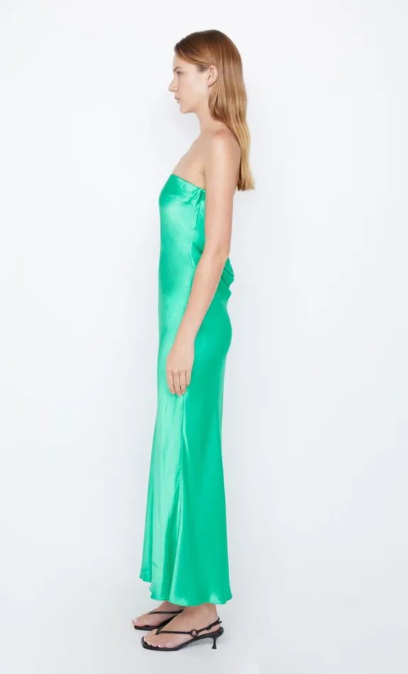 Bec Bridge MOON DANCE STRAPLESS DRESS 8211 EMERALD Women Maxi Dresses