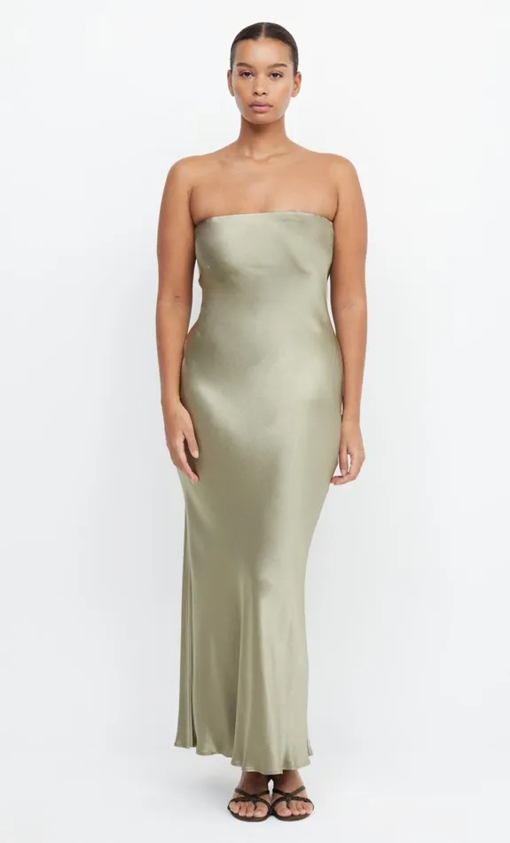 Bec Bridge MOON DANCE STRAPLESS DRESS 8211 SAGE Women Maxi Dresses