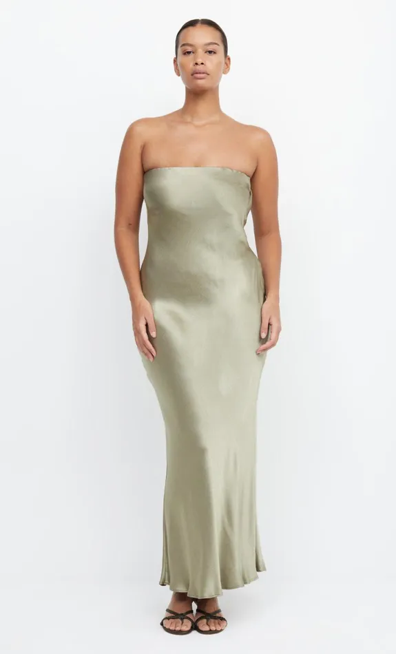 Bec Bridge MOON DANCE STRAPLESS DRESS 8211 SAGE Women Maxi Dresses