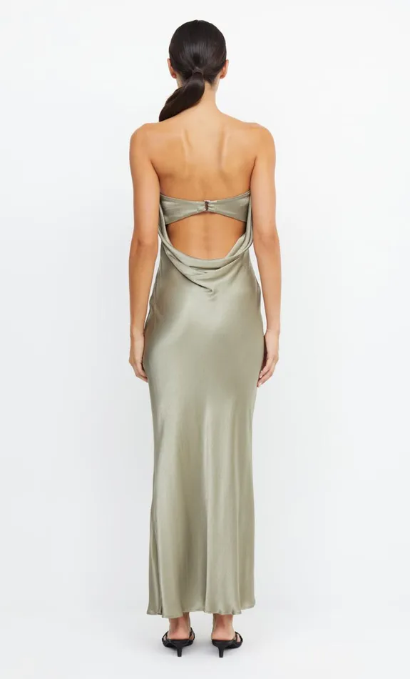 Bec Bridge MOON DANCE STRAPLESS DRESS 8211 SAGE Women Maxi Dresses