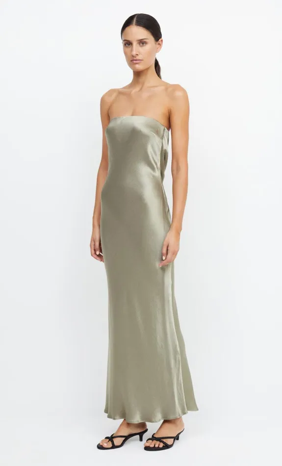 Bec Bridge MOON DANCE STRAPLESS DRESS 8211 SAGE Women Maxi Dresses