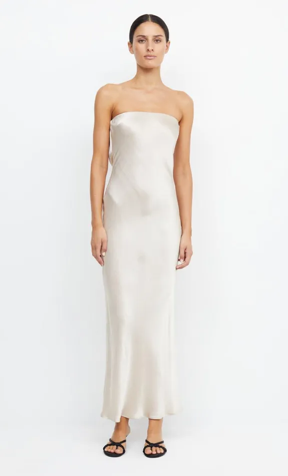 Bec Bridge MOON DANCE STRAPLESS DRESS 8211 SAND Women Maxi Dresses