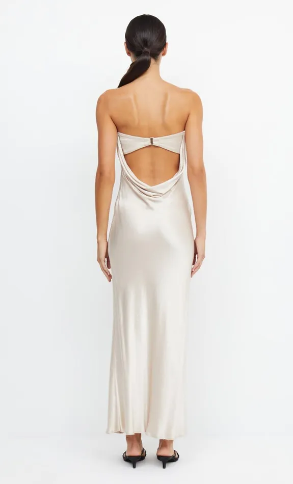 Bec Bridge MOON DANCE STRAPLESS DRESS 8211 SAND Women Maxi Dresses