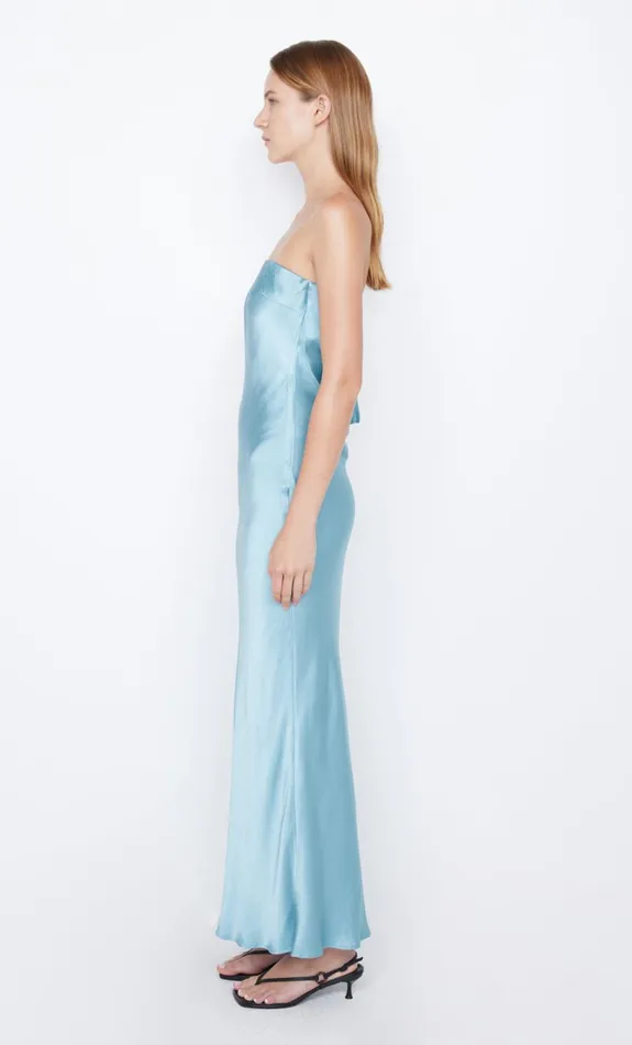 Bec Bridge MOON DANCE STRAPLESS DRESS 8211 SEA SPRAY Women Prom Dresses