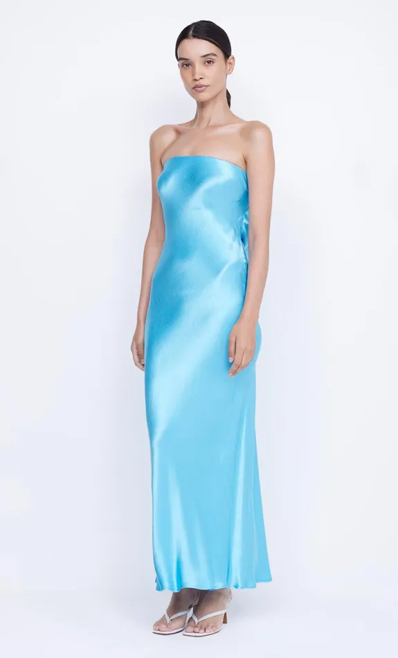 Bec Bridge MOON DANCE STRAPLESS DRESS 8211 TOPAZ BLUE Women Prom Dresses