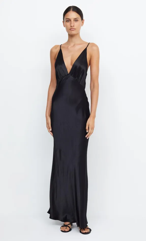 Bec Bridge MOON DANCE V MAXI DRESS 8211 BLACK Women Maxi Dresses