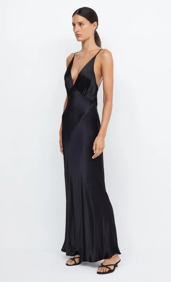 Bec Bridge MOON DANCE V MAXI DRESS 8211 BLACK Women Maxi Dresses