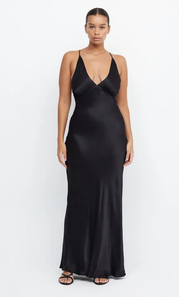 Bec Bridge MOON DANCE V MAXI DRESS 8211 BLACK Women Maxi Dresses