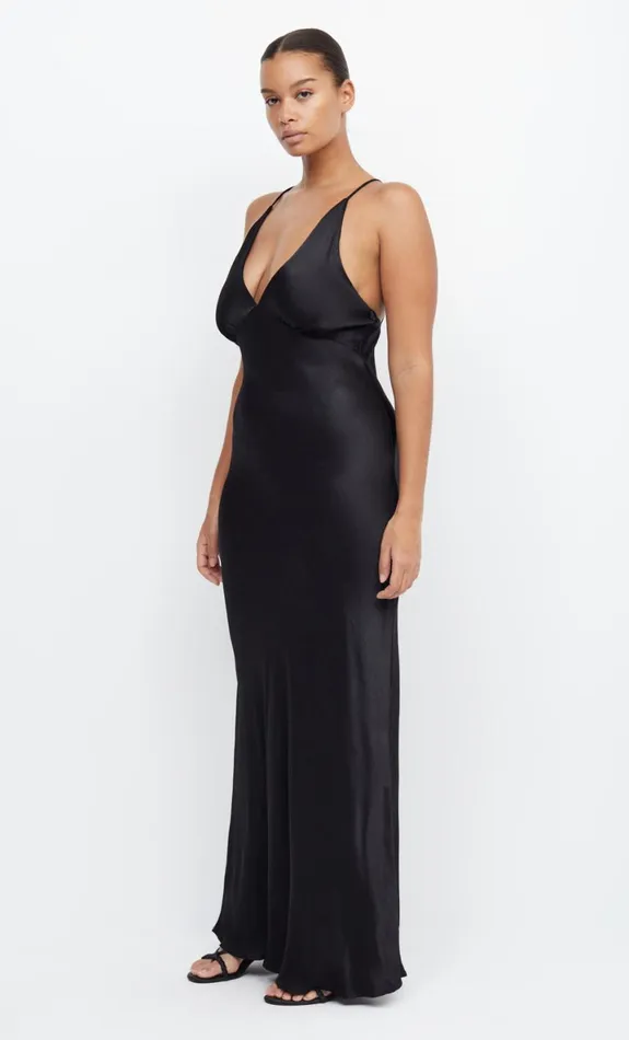 Bec Bridge MOON DANCE V MAXI DRESS 8211 BLACK Women Maxi Dresses