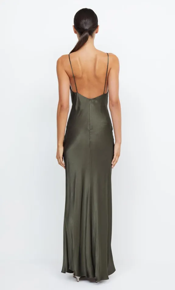 Bec Bridge MOON DANCE V MAXI DRESS 8211 DARK WILLOW Women Maxi Dresses