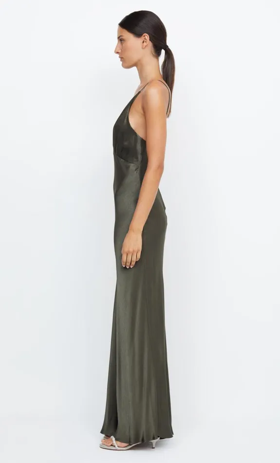 Bec Bridge MOON DANCE V MAXI DRESS 8211 DARK WILLOW Women Maxi Dresses