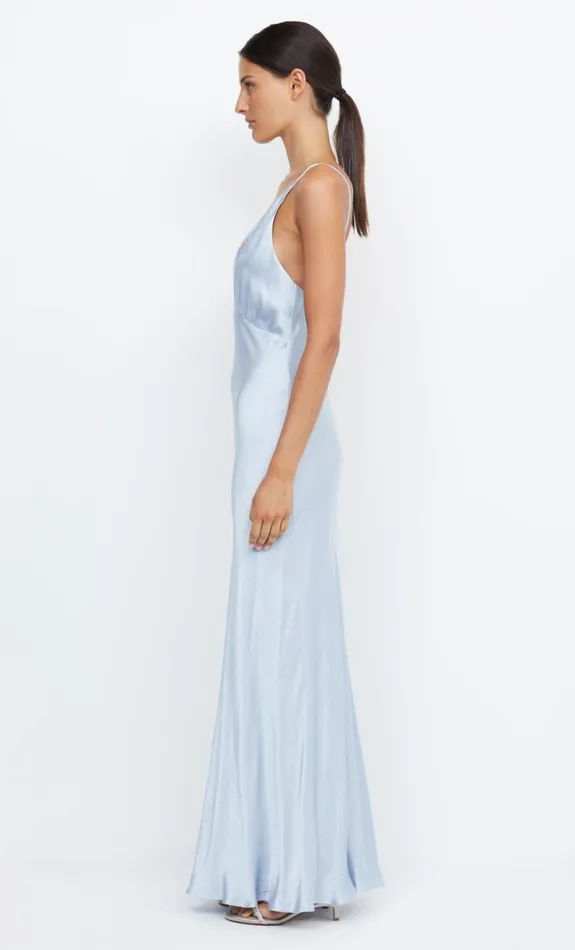 Bec Bridge MOON DANCE V MAXI DRESS 8211 DUSTY BLUE Women Maxi Dresses