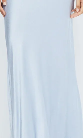 Bec Bridge MOON DANCE V MAXI DRESS 8211 DUSTY BLUE Women Maxi Dresses