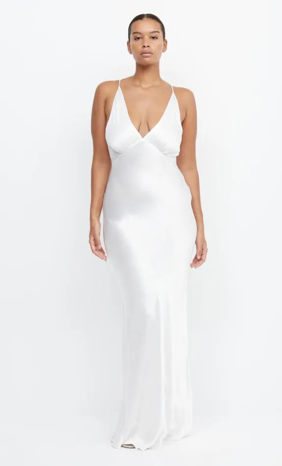 Bec Bridge MOON DANCE V MAXI DRESS 8211 IVORY Women Prom Dresses