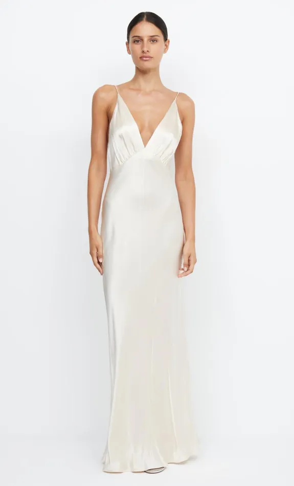 Bec Bridge MOON DANCE V MAXI DRESS 8211 SAND Women Prom Dresses