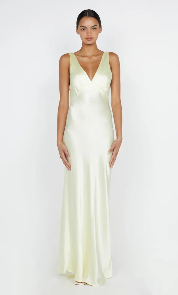 Bec Bridge MOON DANCE VERONA DRESS 8211 ICE YELLOW Women Wedding Guest
