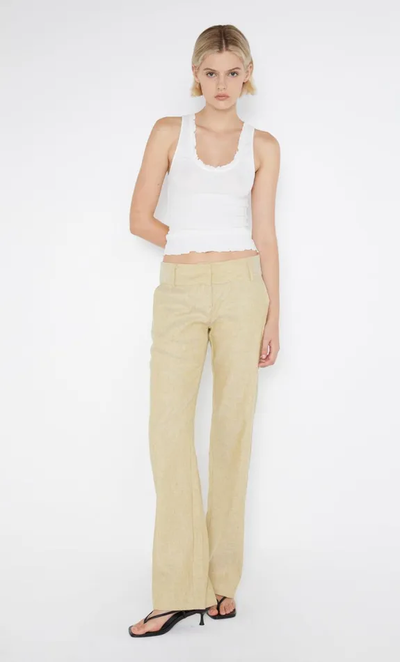 Bec Bridge NEVA STRAIGHT LEG PANT 8211 STRAW Women Shorts Pants