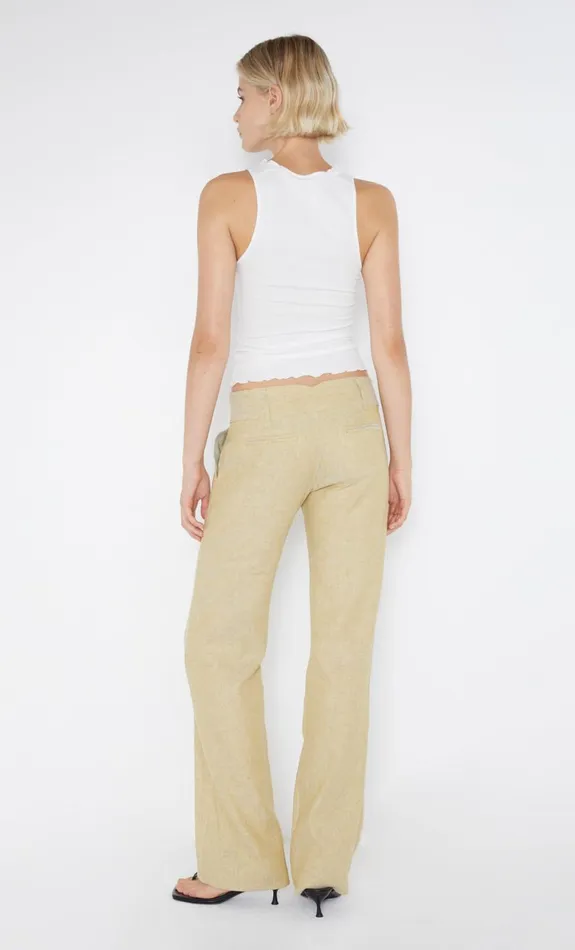 Bec Bridge NEVA STRAIGHT LEG PANT 8211 STRAW Women Shorts Pants