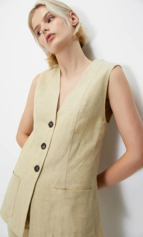 Bec Bridge NEVA VEST 8211 STRAW Women Sleeveless