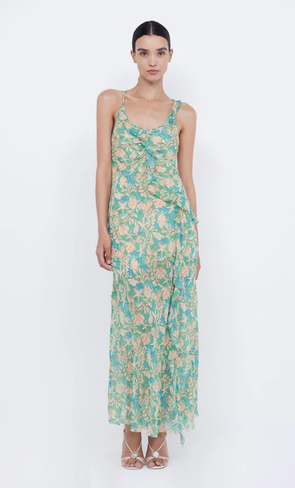 Bec Bridge OASIS FRILL MAXI DRESS 8211 UNDER THE SEA Women Maxi Dresses