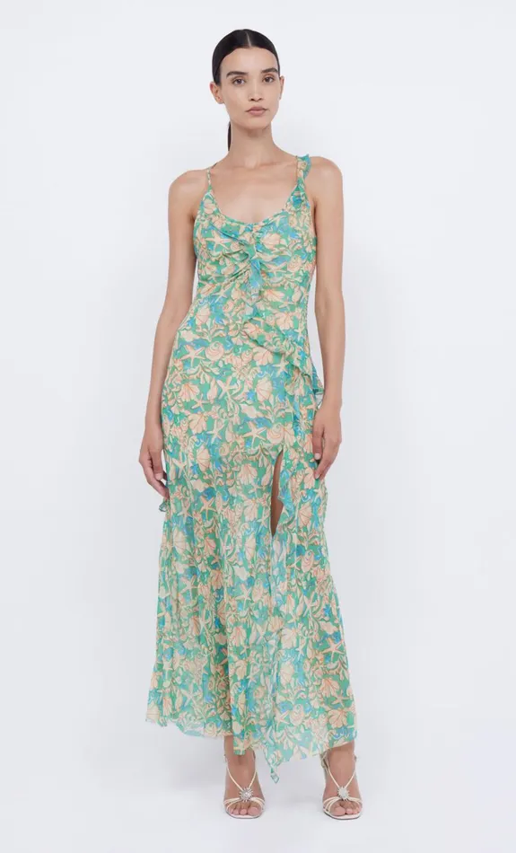 Bec Bridge OASIS FRILL MAXI DRESS 8211 UNDER THE SEA Women Maxi Dresses