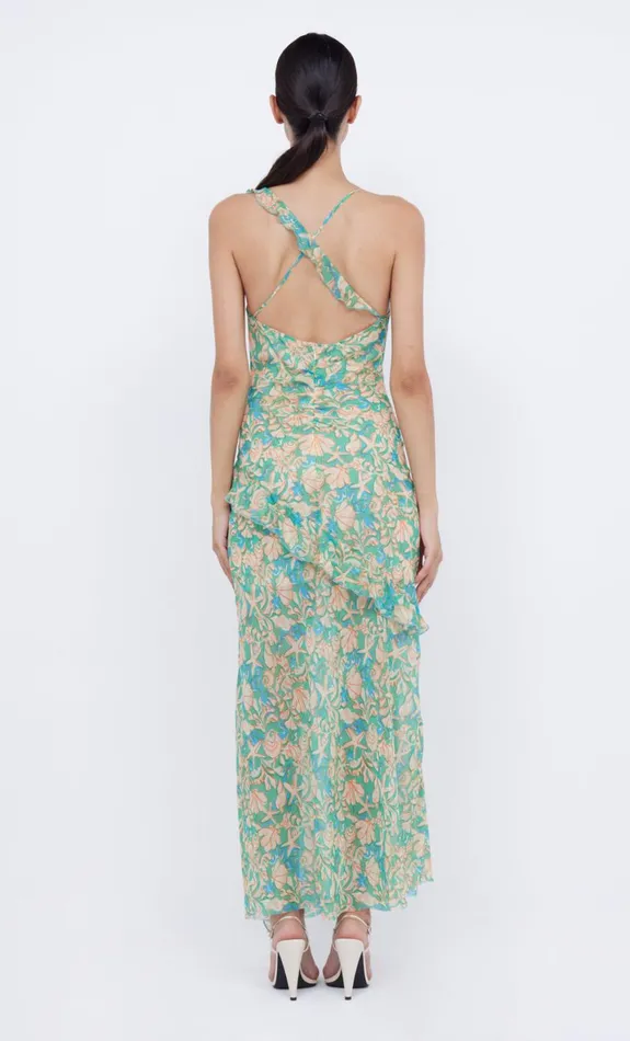 Bec Bridge OASIS FRILL MAXI DRESS 8211 UNDER THE SEA Women Maxi Dresses
