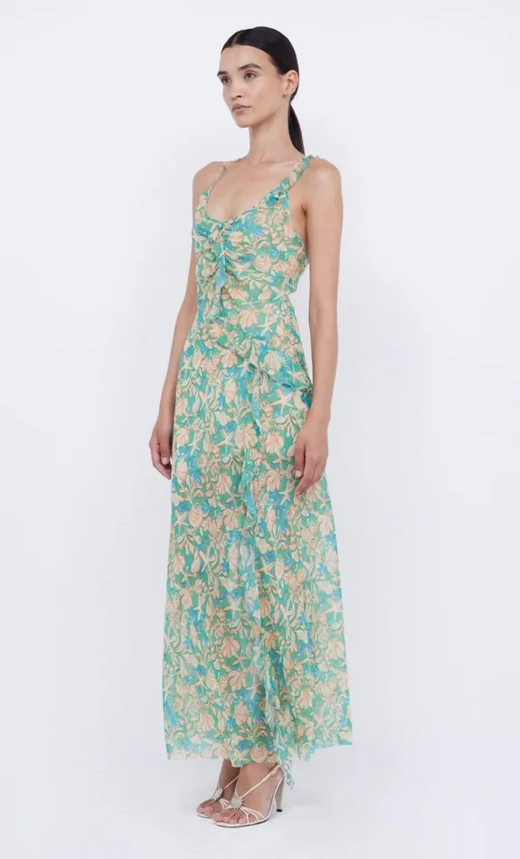 Bec Bridge OASIS FRILL MAXI DRESS 8211 UNDER THE SEA Women Maxi Dresses