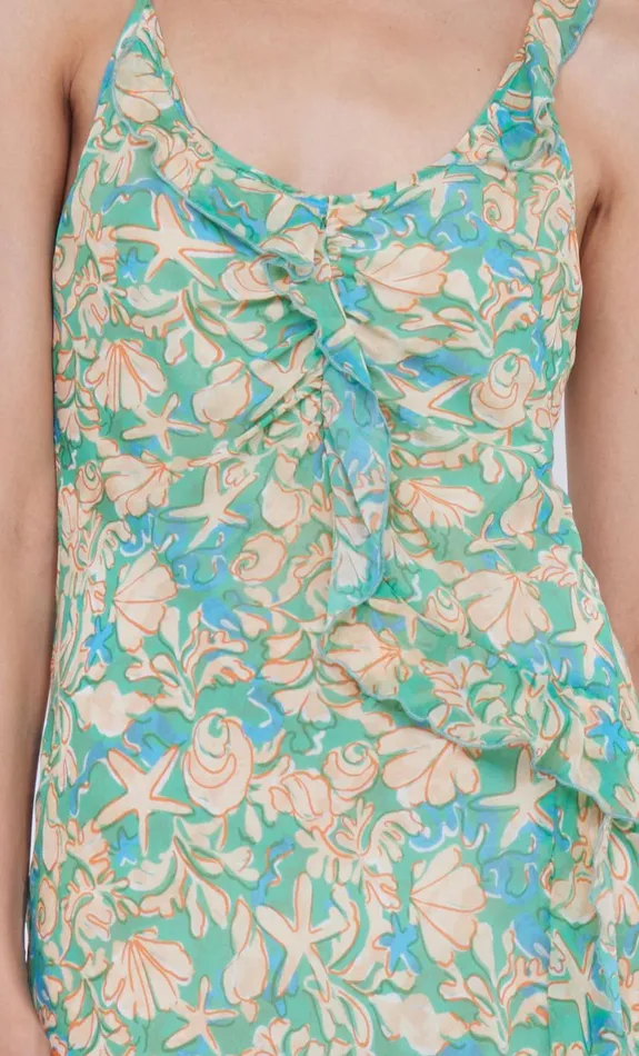 Bec Bridge OASIS FRILL MAXI DRESS 8211 UNDER THE SEA Women Maxi Dresses