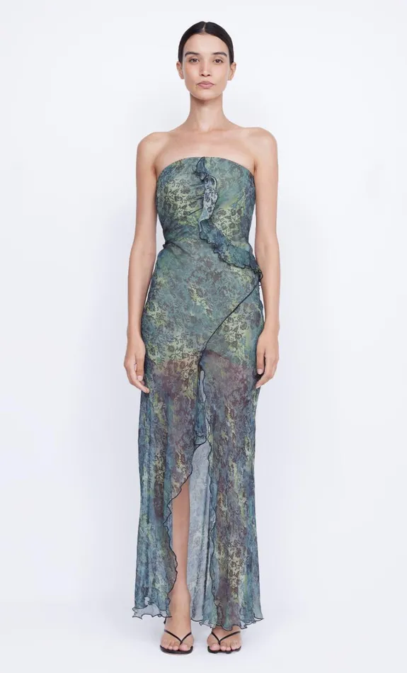 Bec Bridge OPAL STRAPLESS MAXI DRESS 8211 NOUVEAU BLEUE Women Prom Dresses