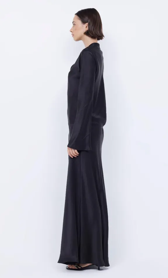 Bec Bridge ORLA LONG SLEEVE MAXI DRESS 8211 BLACK Women Maxi Dresses