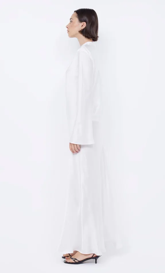 Bec Bridge ORLA LONG SLEEVE MAXI DRESS 8211 IVORY Women Maxi Dresses