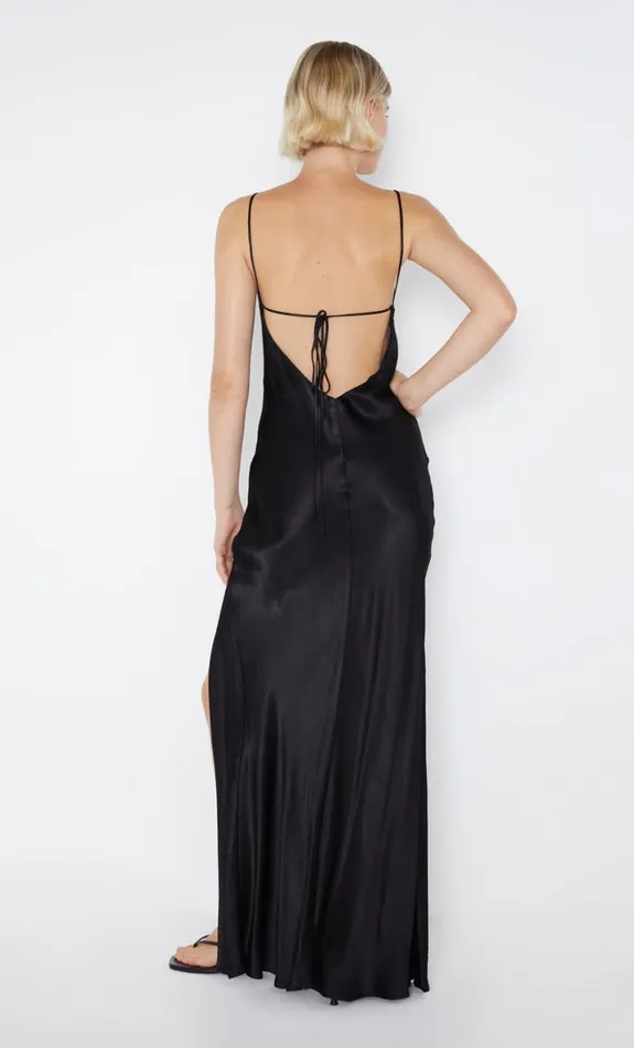 Bec Bridge REN SPLIT MAXI DRESS 8211 BLACK Women Maxi Dresses