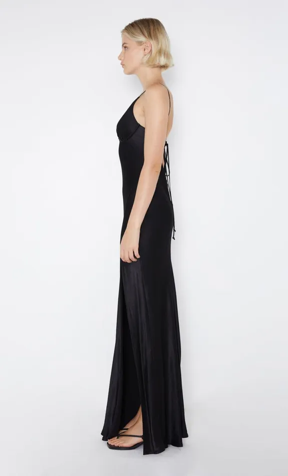 Bec Bridge REN SPLIT MAXI DRESS 8211 BLACK Women Maxi Dresses