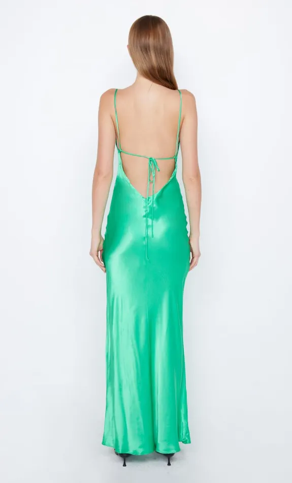 Bec Bridge REN SPLIT MAXI DRESS 8211 EMERALD Women Maxi Dresses