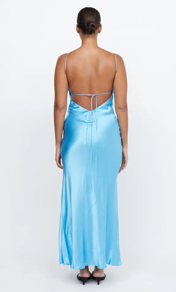 Bec Bridge REN SPLIT MAXI DRESS 8211 TOPAZ BLUE Women Maxi Dresses