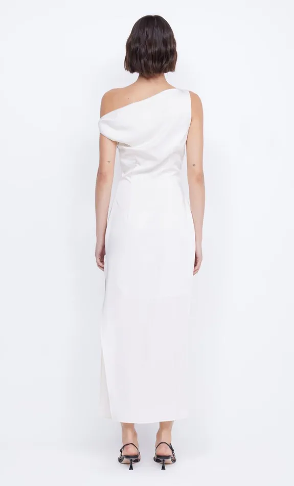 Bec Bridge ROCHELLE ASYM MIDI DRESS 8211 CREAM Women Midi Dresses
