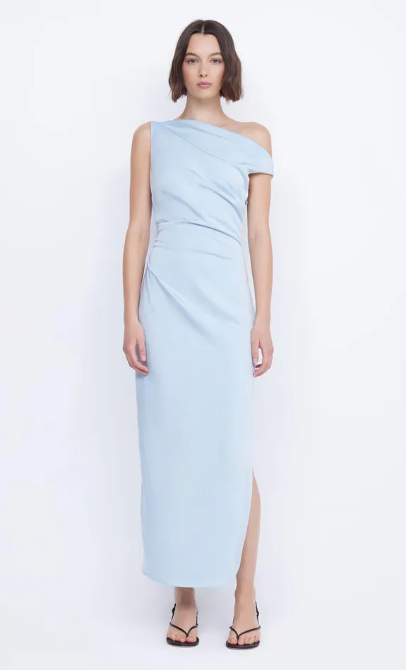 Bec Bridge ROCHELLE ASYM MIDI DRESS 8211 DOLPHIN BLUE Women Midi Dresses