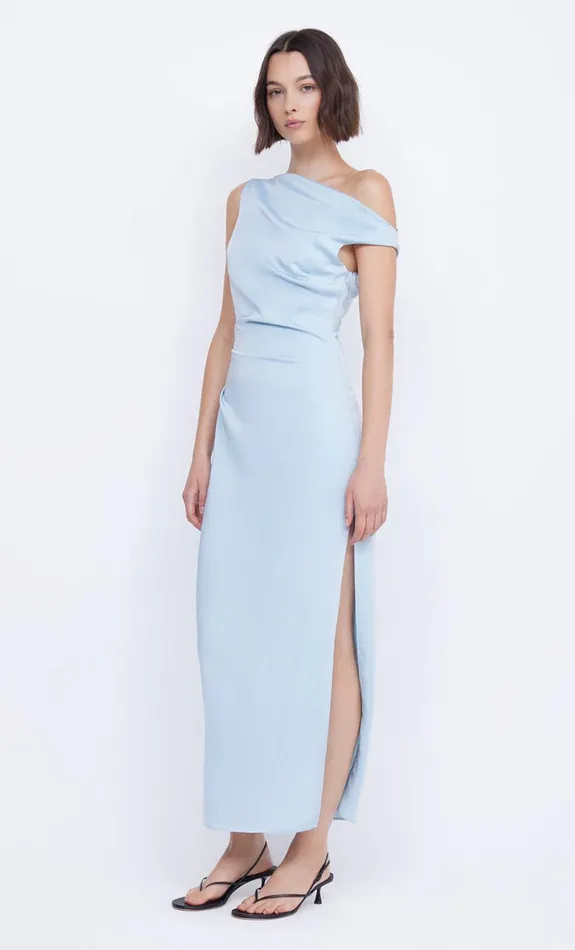 Bec Bridge ROCHELLE ASYM MIDI DRESS 8211 DOLPHIN BLUE Women Midi Dresses