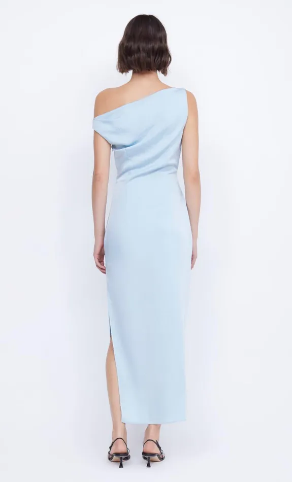 Bec Bridge ROCHELLE ASYM MIDI DRESS 8211 DOLPHIN BLUE Women Midi Dresses