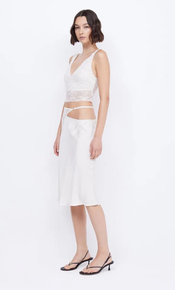 Bec Bridge SANTAL ASYM MIDI SKIRT 8211 IVORY Women Skirts