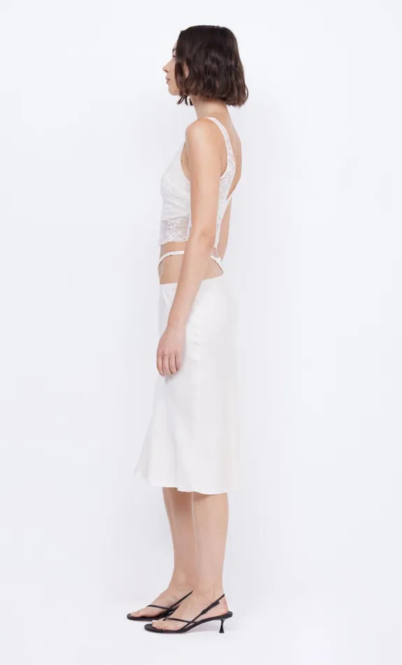Bec Bridge SANTAL ASYM MIDI SKIRT 8211 IVORY Women Skirts