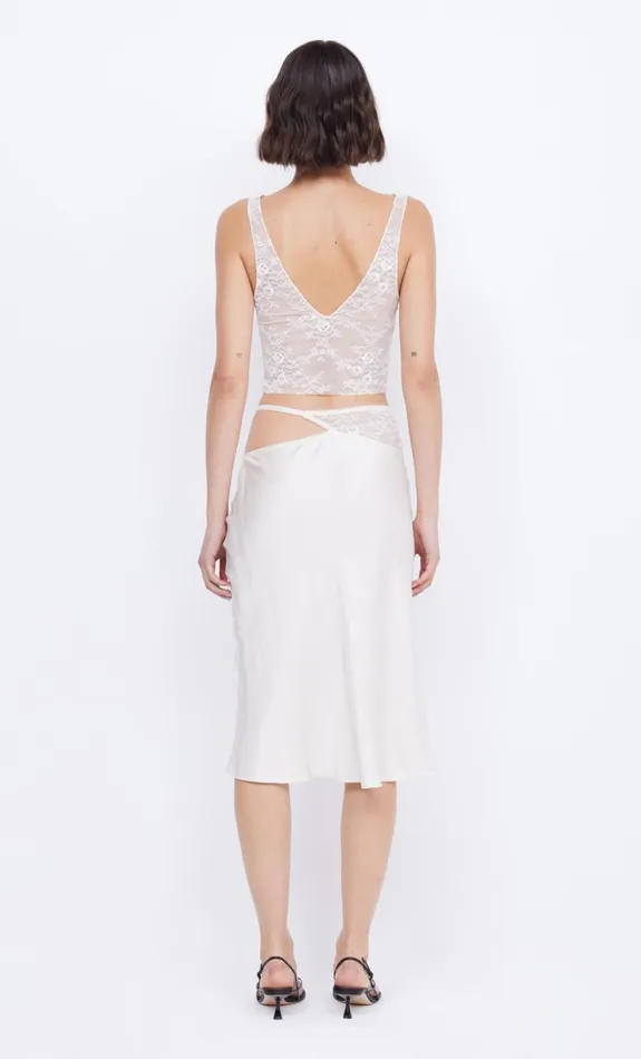 Bec Bridge SANTAL ASYM MIDI SKIRT 8211 IVORY Women Skirts