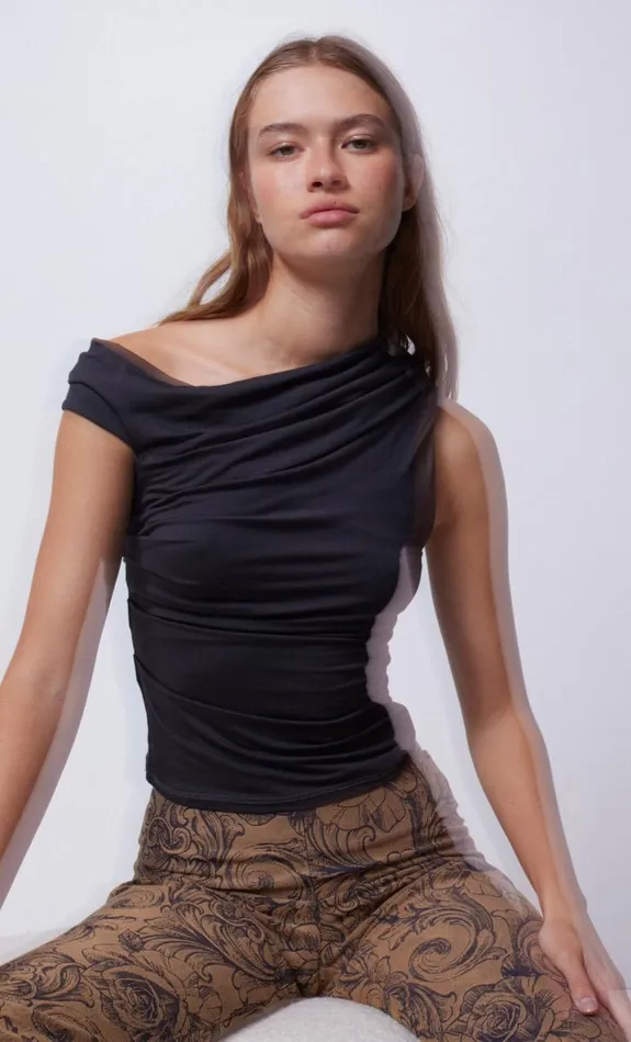 Bec Bridge SERENE TOP 8211 CHARCOAL Women Sleeveless