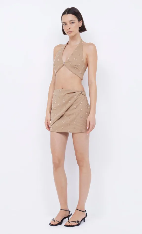 Bec Bridge SUNSEEKER HALTER TOP 8211 GOLDEN Women Cropped