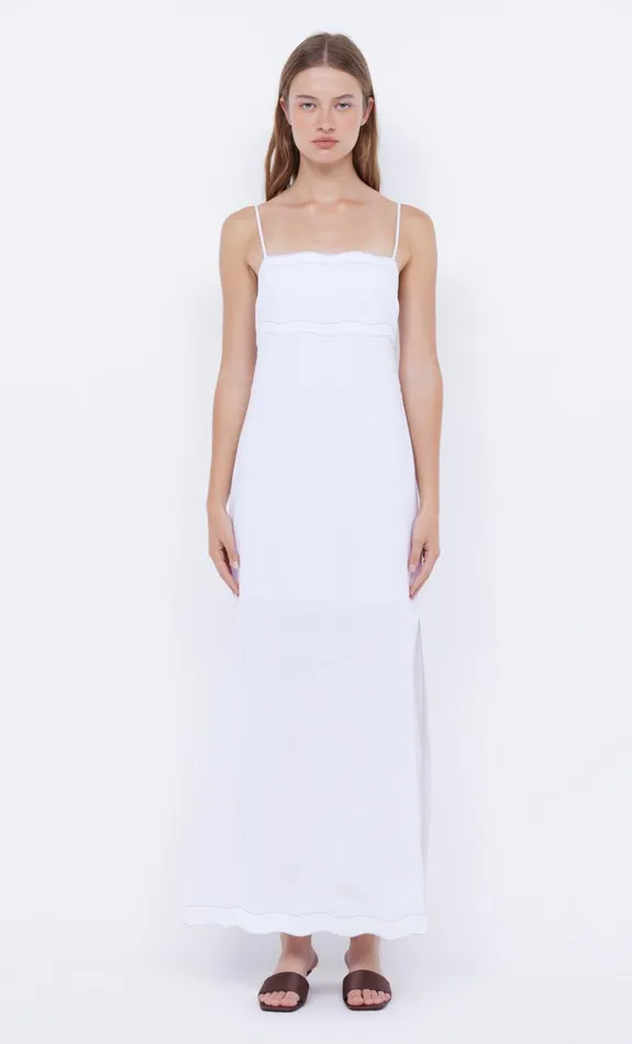 Bec Bridge TALLULAH MAXI DRESS 8211 WHITE Women Maxi Dresses