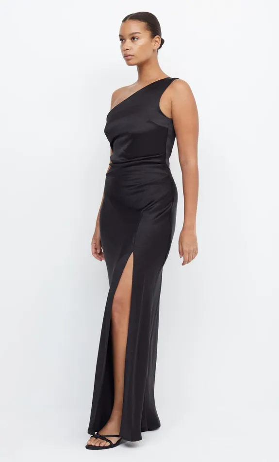Bec Bridge THE DREAMER ASYM DRESS 8211 BLACK Women Maxi Dresses